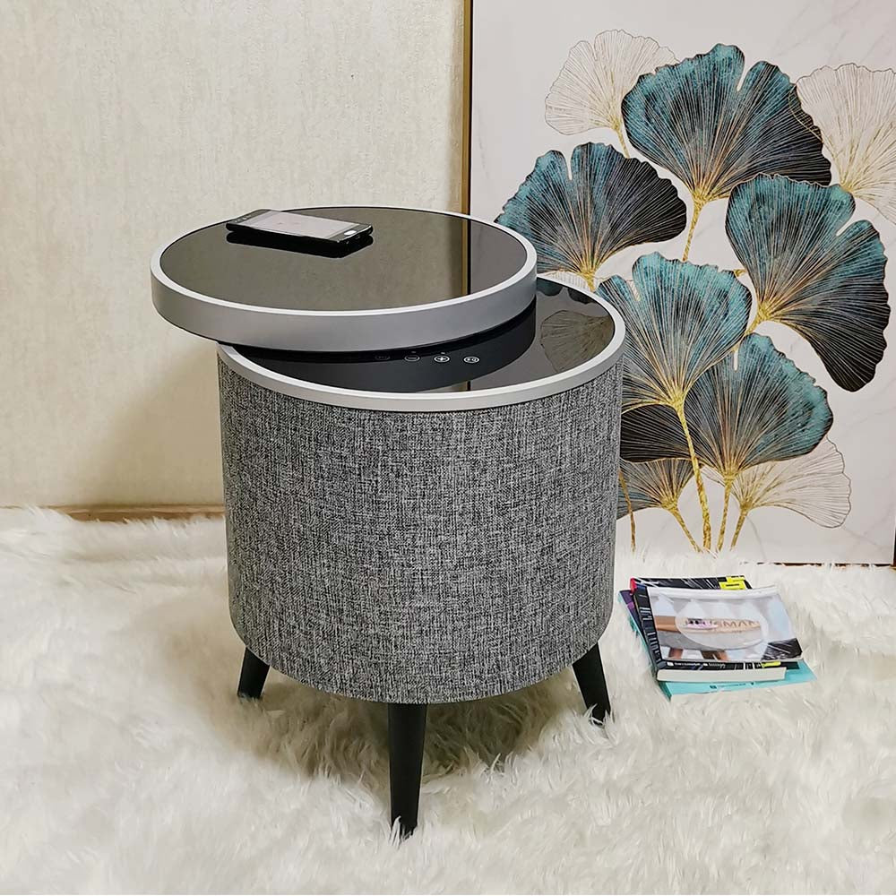 BLUEMAN BT-Z5 End Table Bluetooth Speaker with Wireless Charger