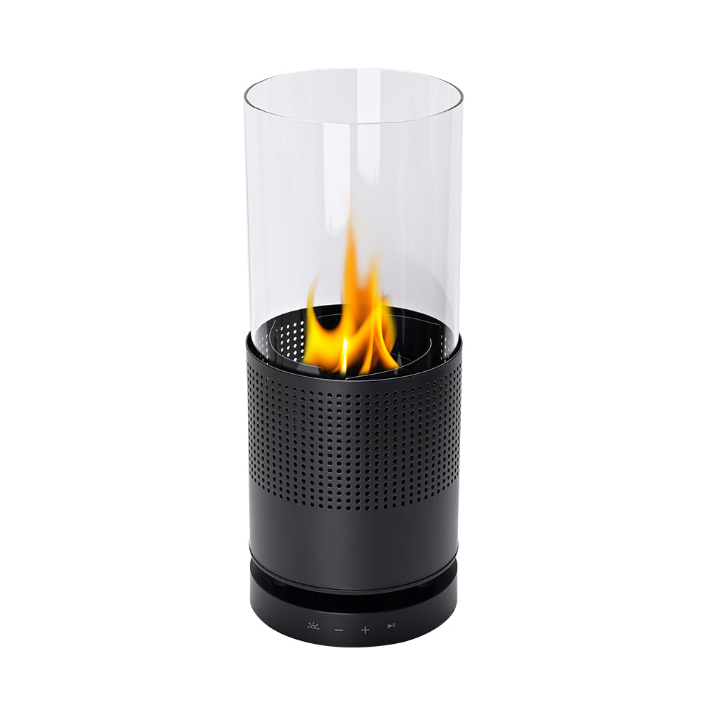 BLUEMAN Portable Bluetooth Speaker Real Flame Lantern